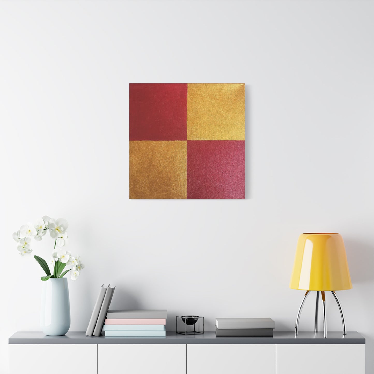 Red and Gold Canvas Art