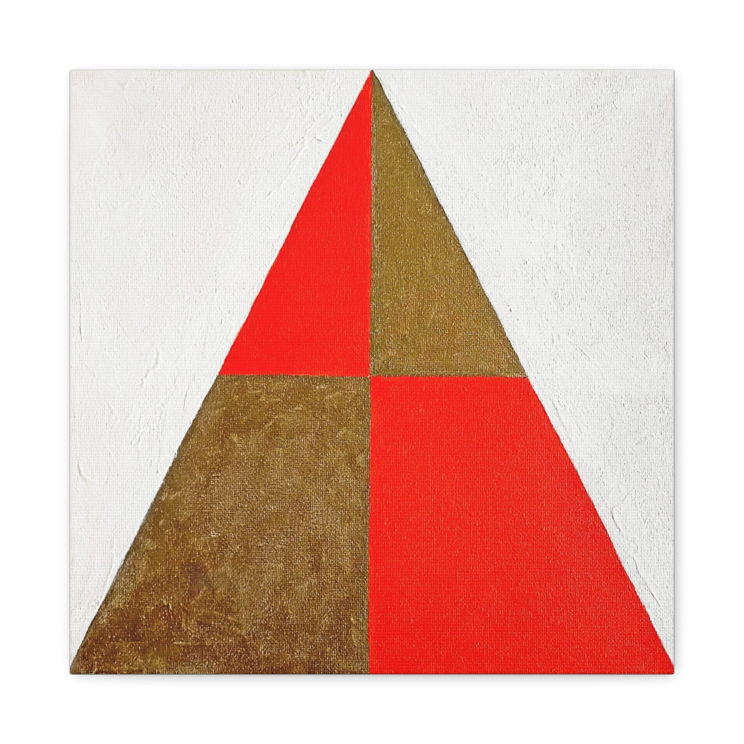 Symmetry Red & Gold Canvas Art