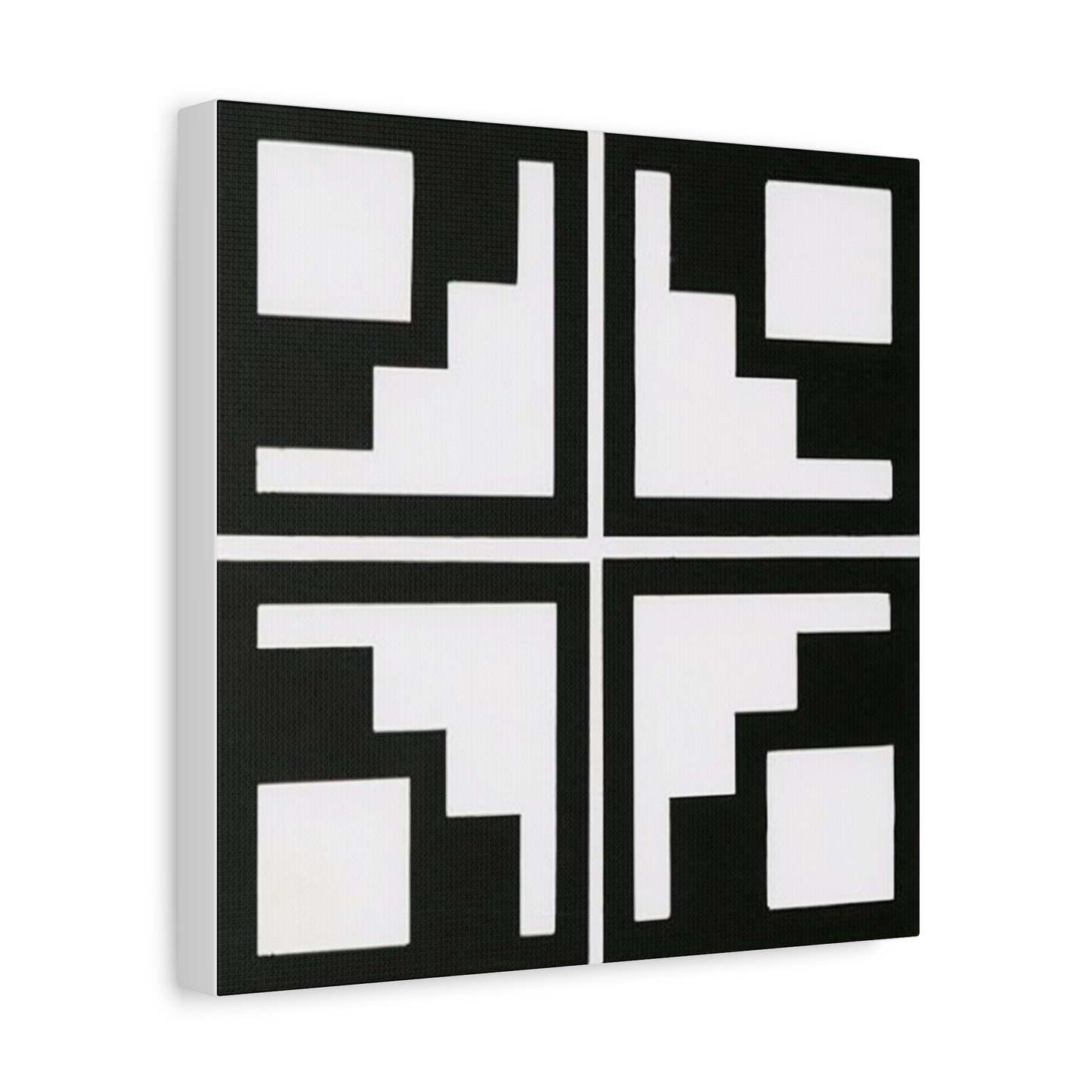 Black and White Tiles Canvas Art
