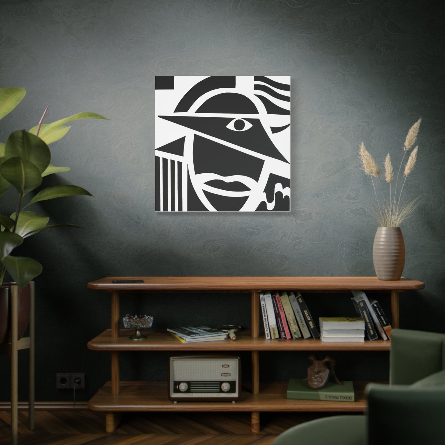 Abstract Head Canvas Art - Stretched Matte Wall Decor