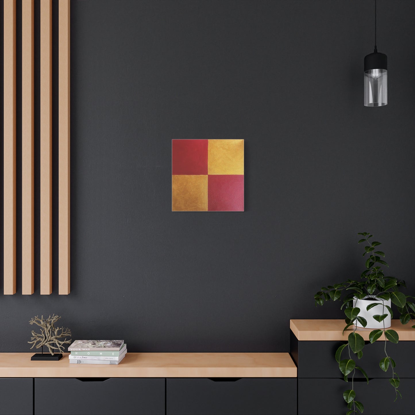 Red and Gold Canvas Art