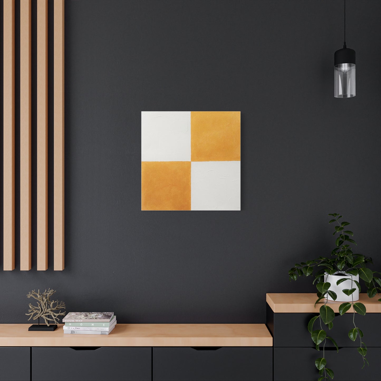 White and Gold Canvas Print