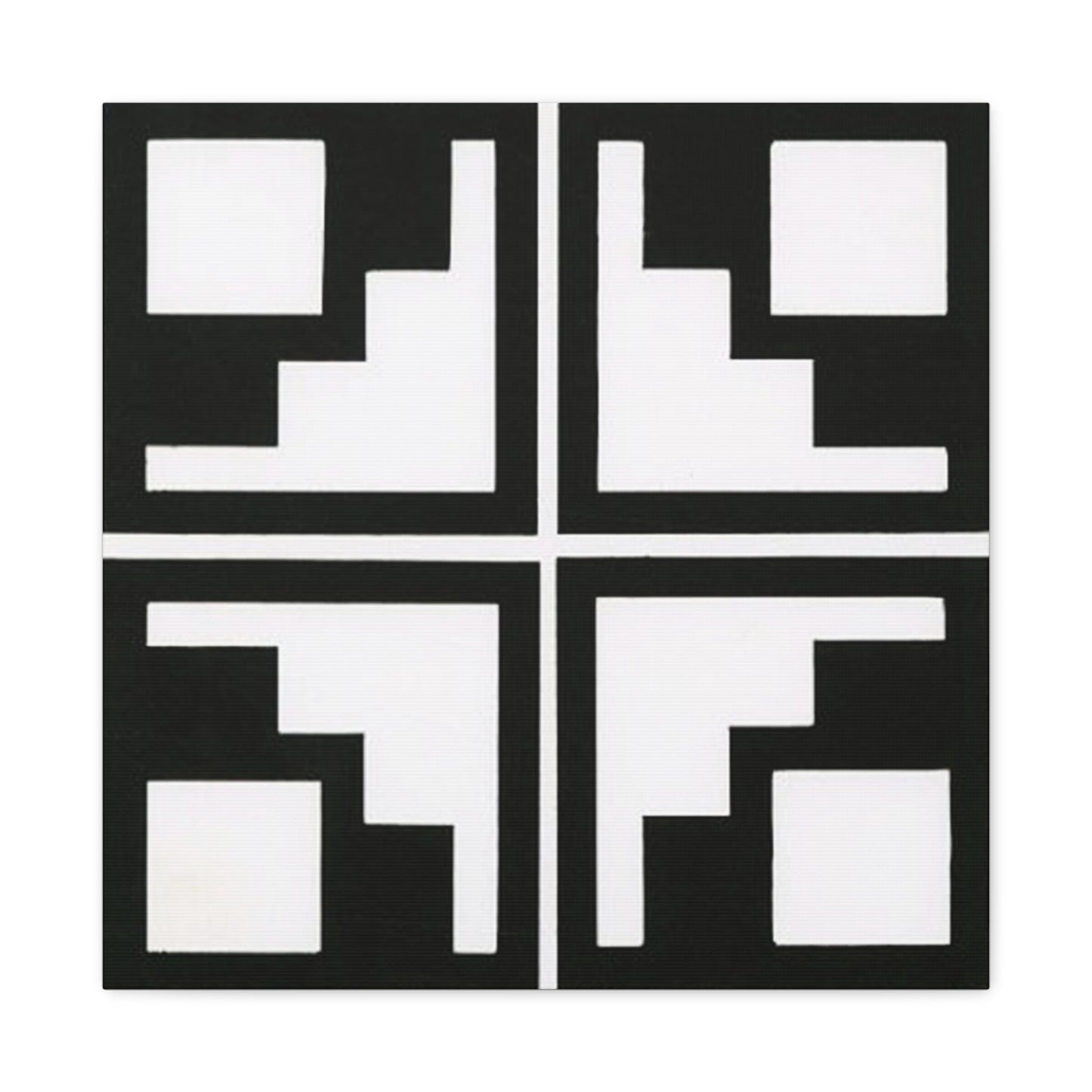 Black and White Tiles Canvas Art