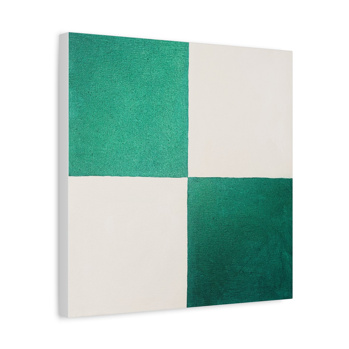 White and Green Canvas Art