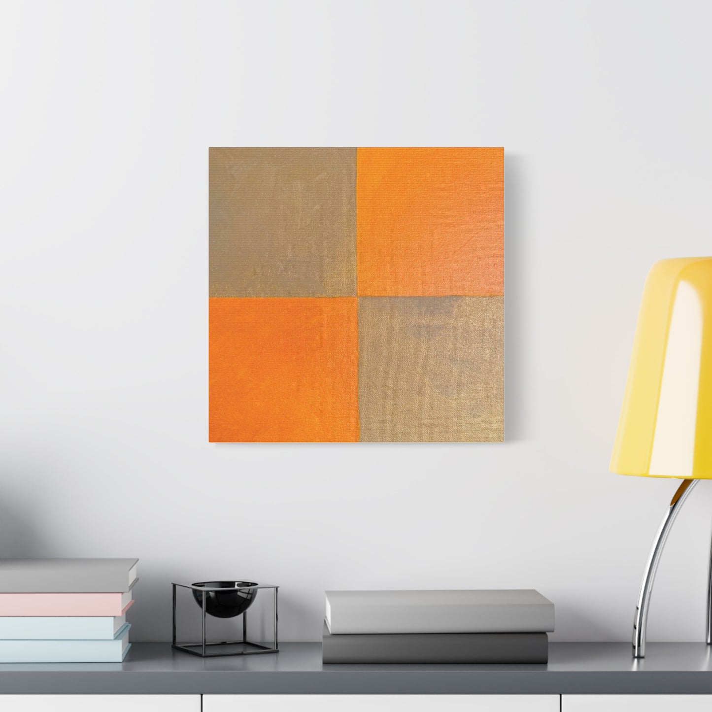 Geometric Autumn Canvas Art