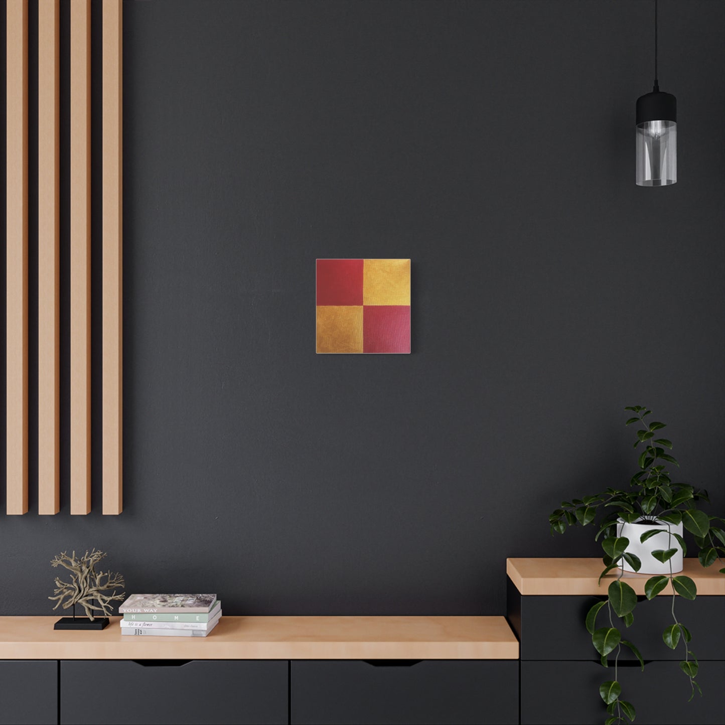 Red and Gold Canvas Art