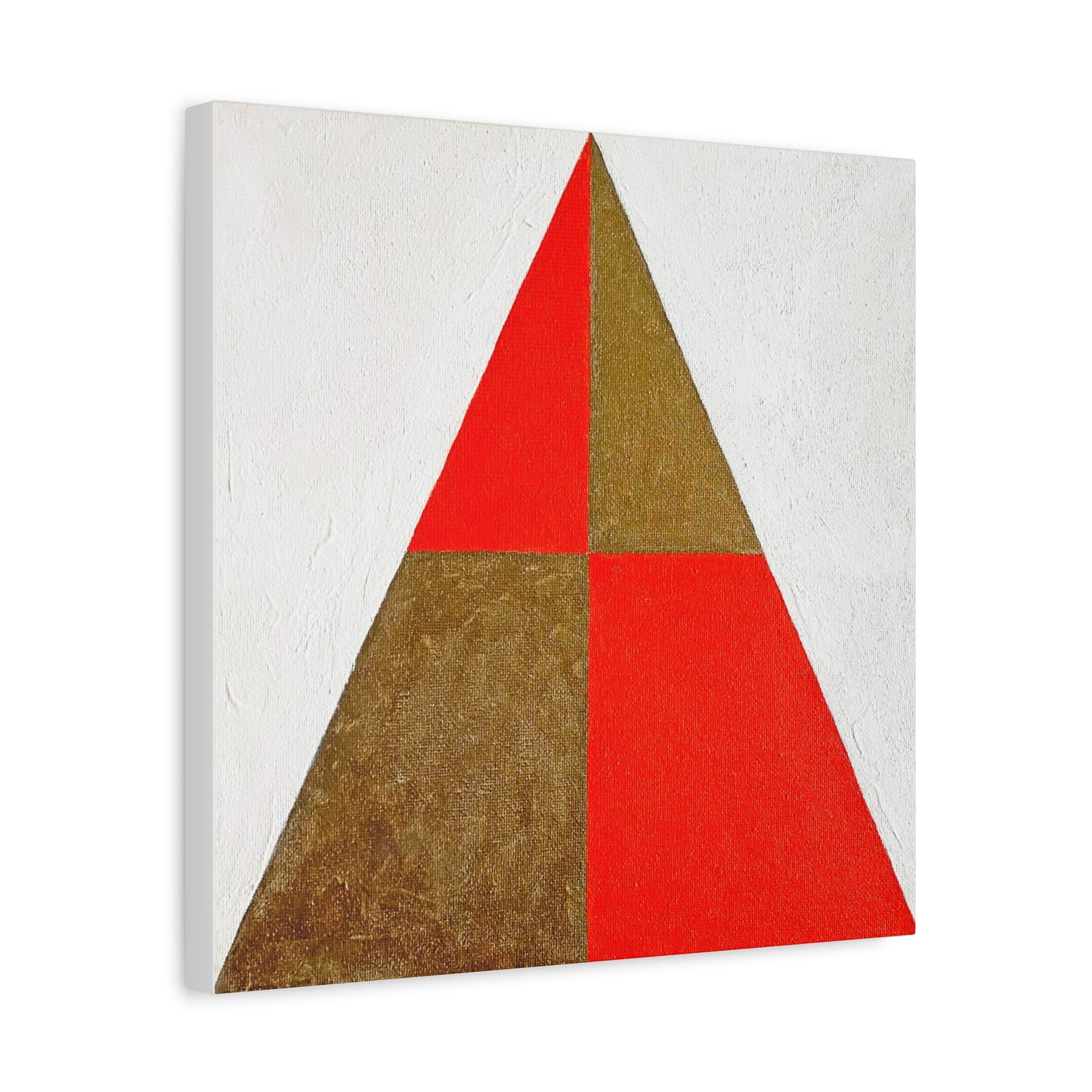 Symmetry Red & Gold Canvas Art