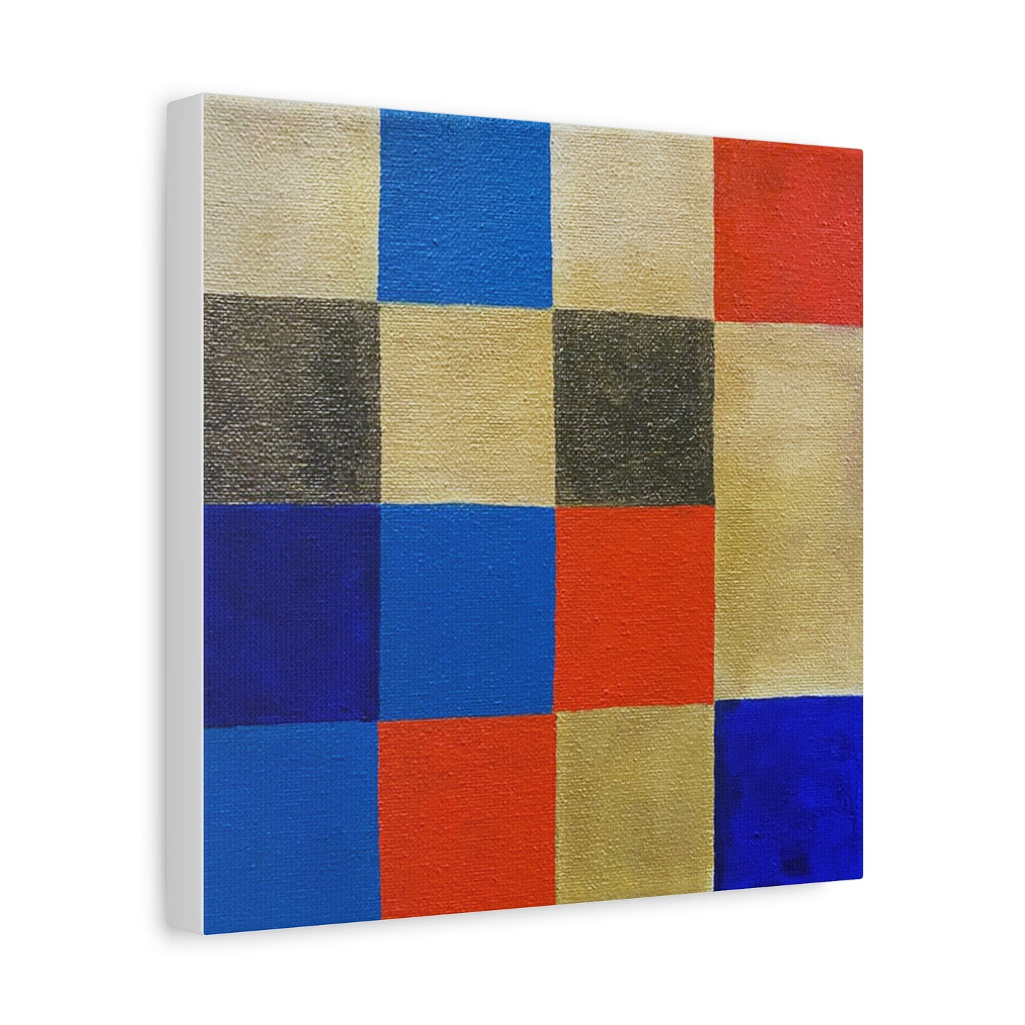 Checkers Canvas Print - Colorful Geometric Wall Decor