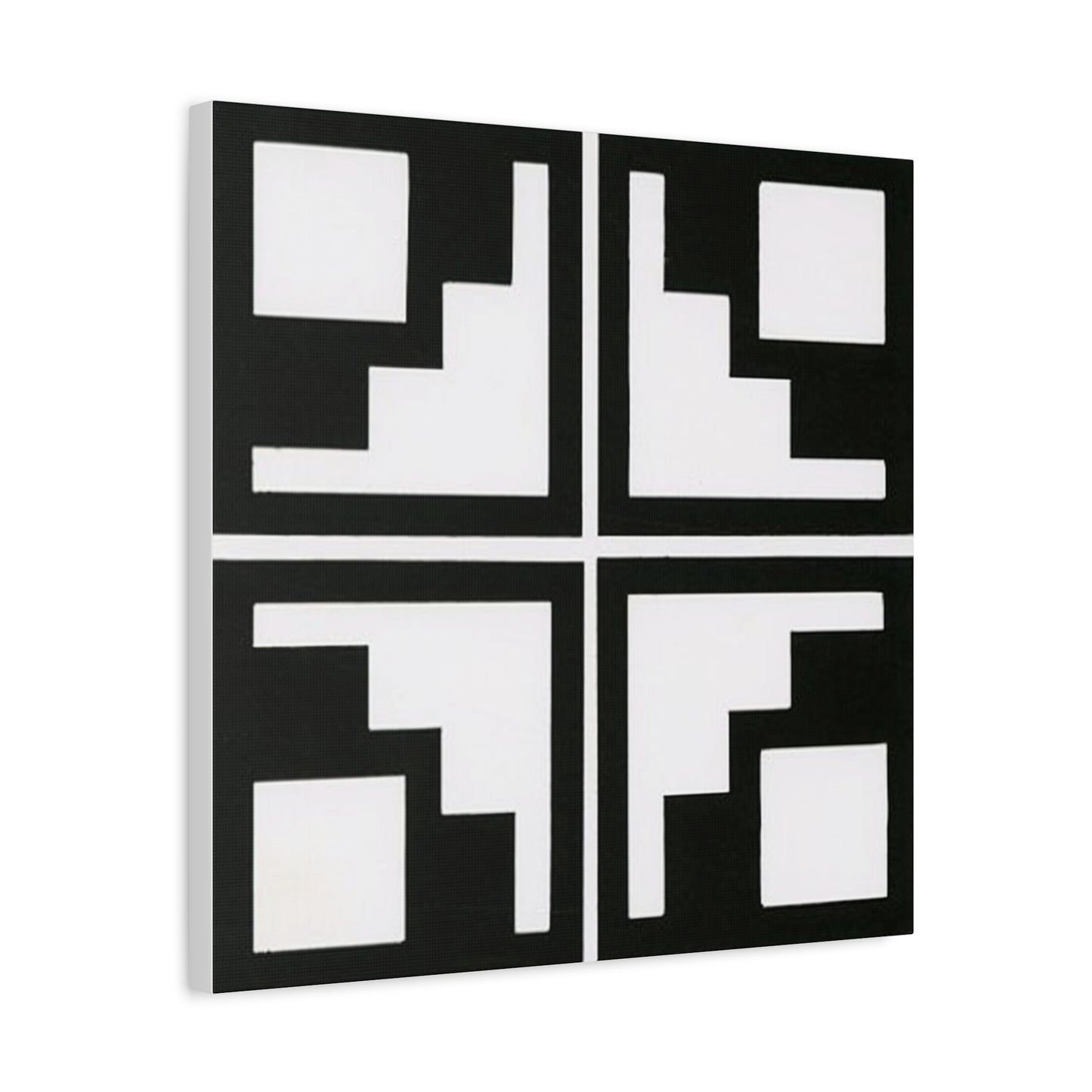 Black and White Tiles Canvas Art
