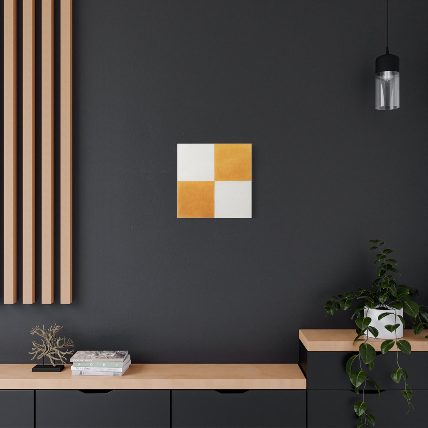 White and Gold Canvas Print