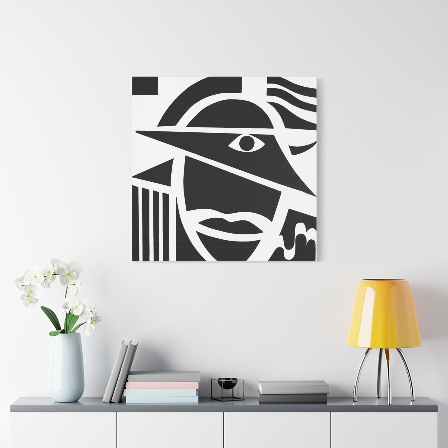 Abstract Head Canvas Art - Stretched Matte Wall Decor