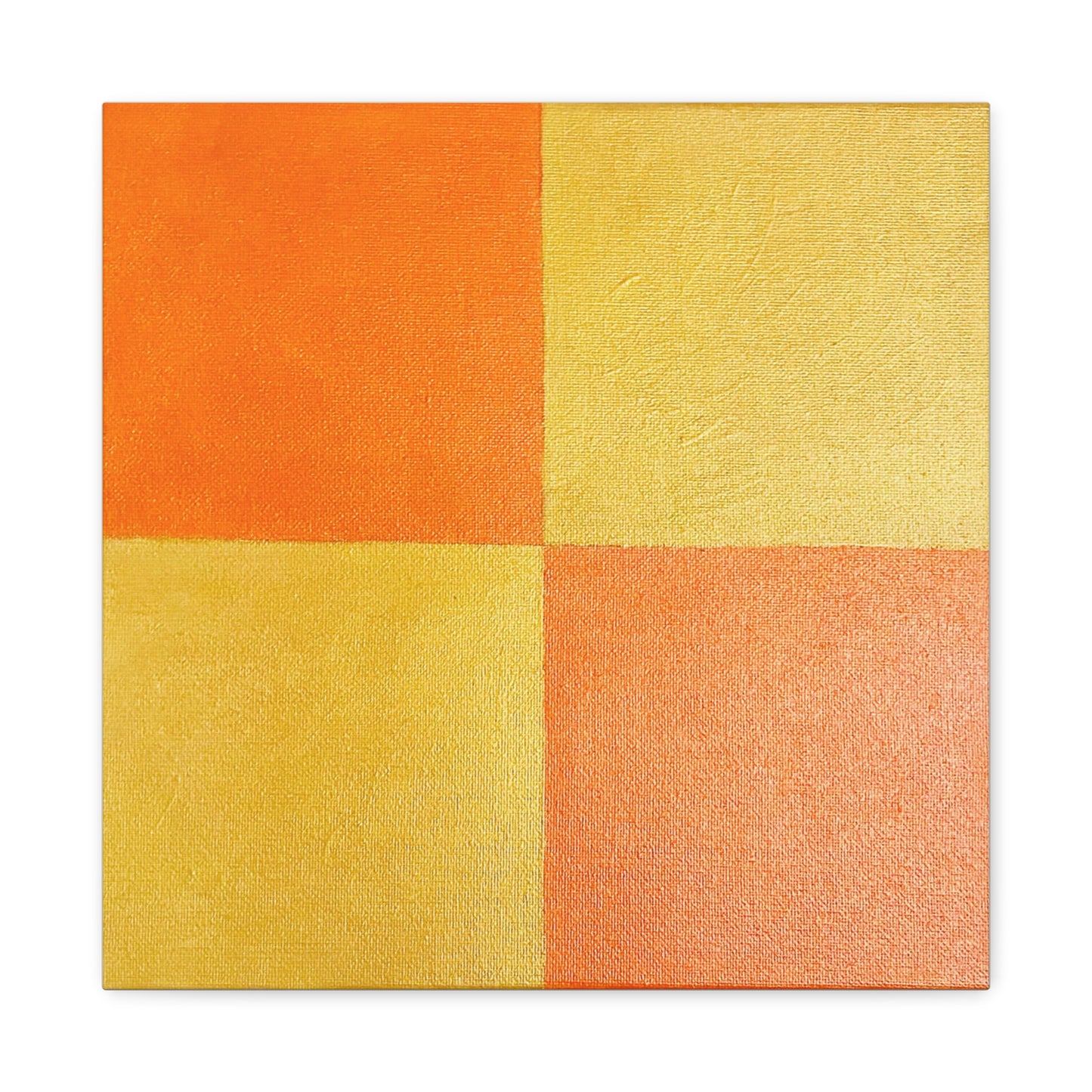 Geometric Pumpkin Canvas Art