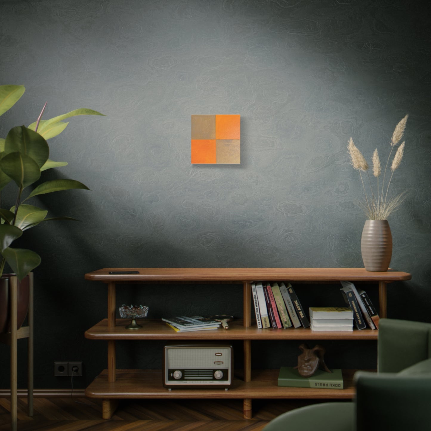 Geometric Autumn Canvas Art