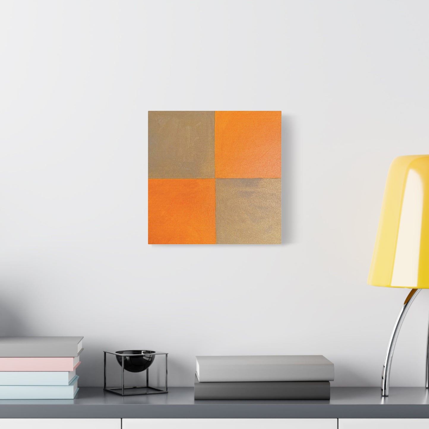 Geometric Autumn Canvas Art