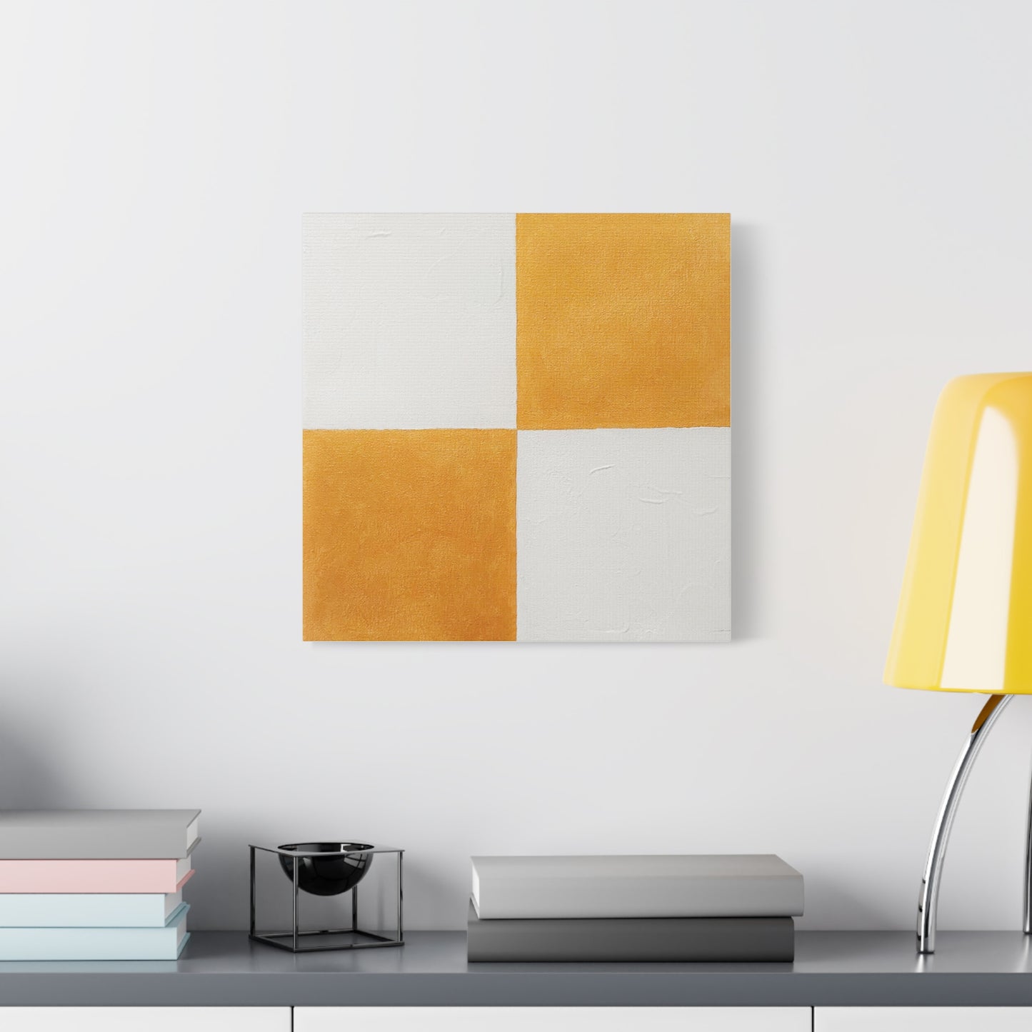 White and Gold Canvas Print