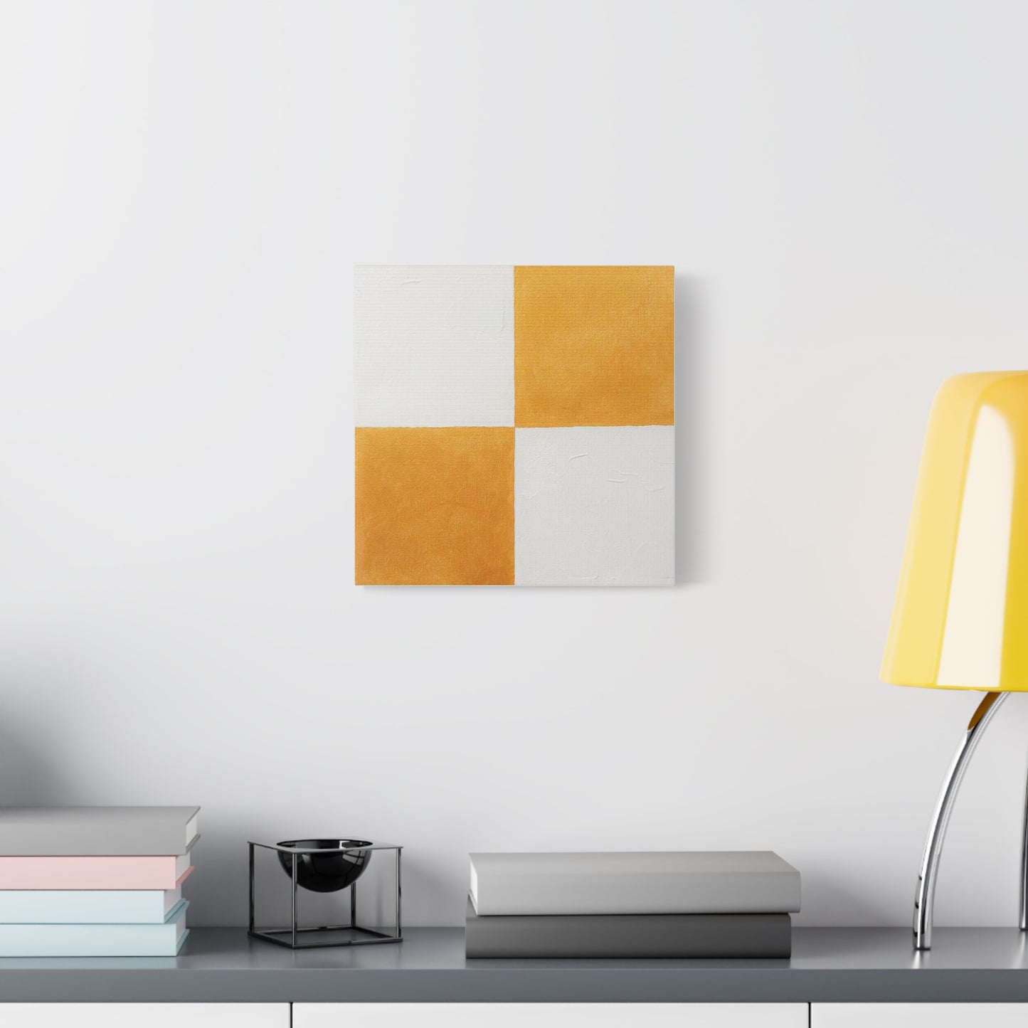 White and Gold Canvas Print