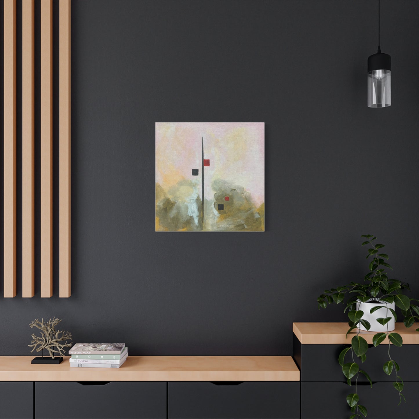 Modern Abstract Art Nostalgic Ascension Canvas Wall Decor