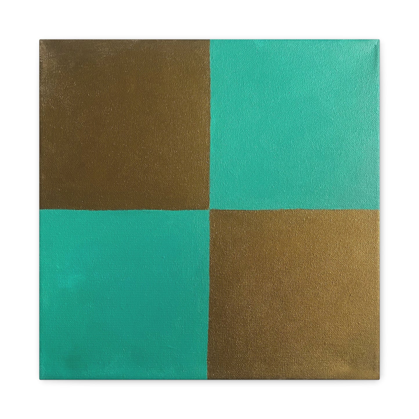 Teal and Gold Wall Decor