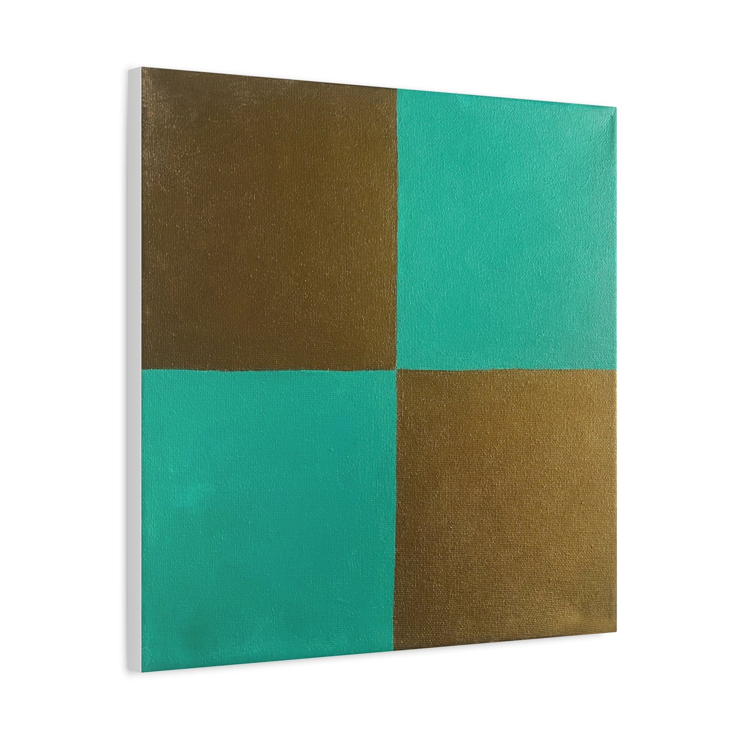Teal and Gold Wall Decor
