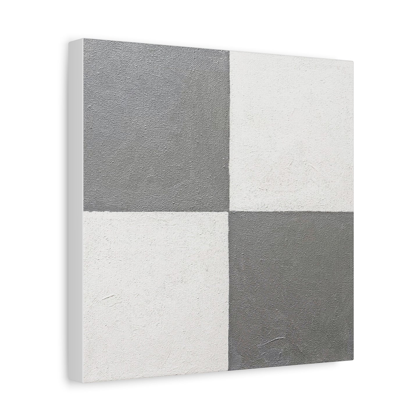 White and Silver Canvas Art
