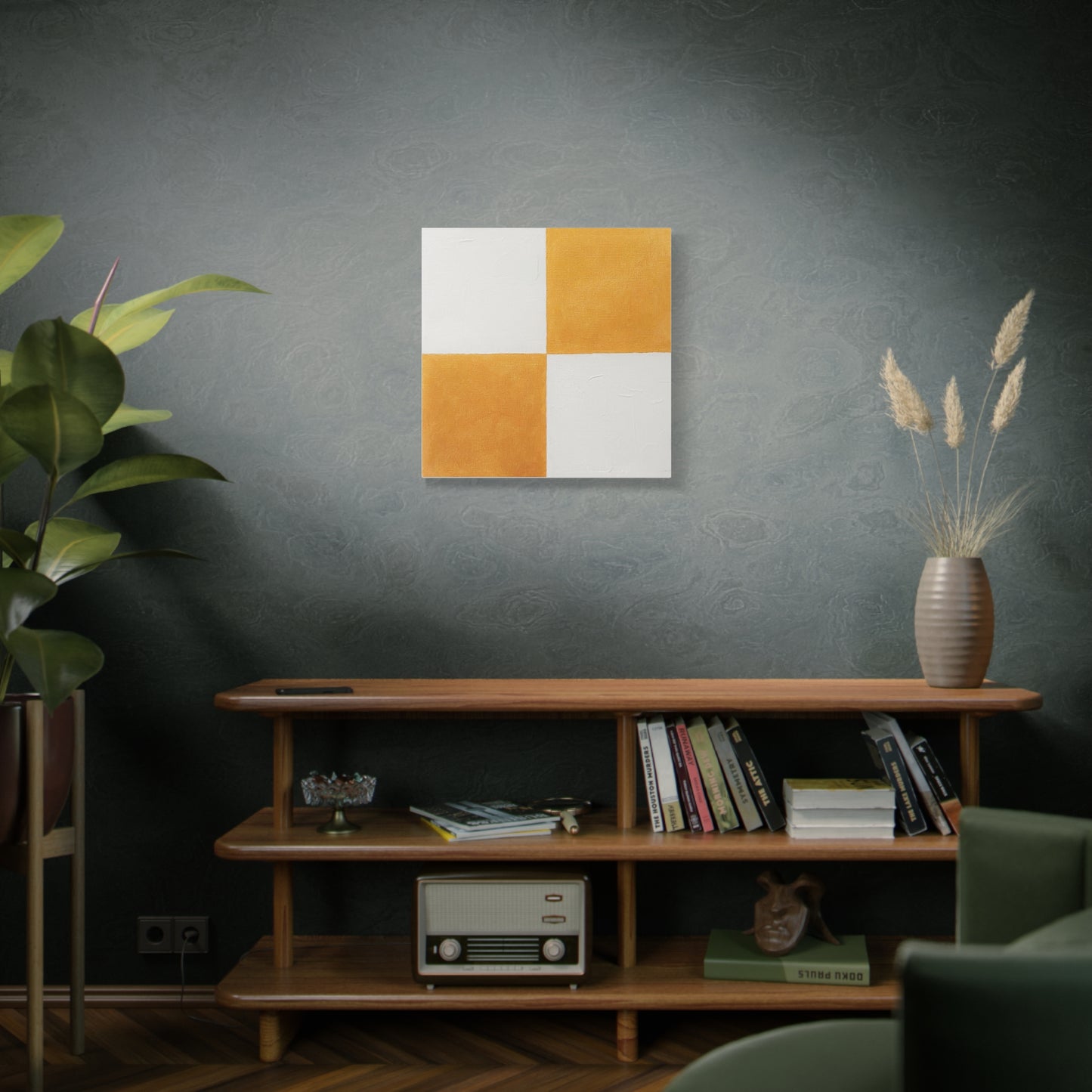 White and Gold Canvas Print