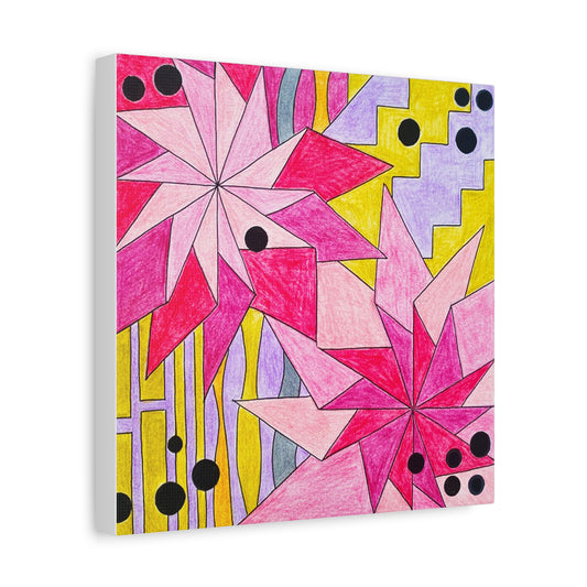 Spirals - Colorful Stretched Matte Canvas for Home Decor