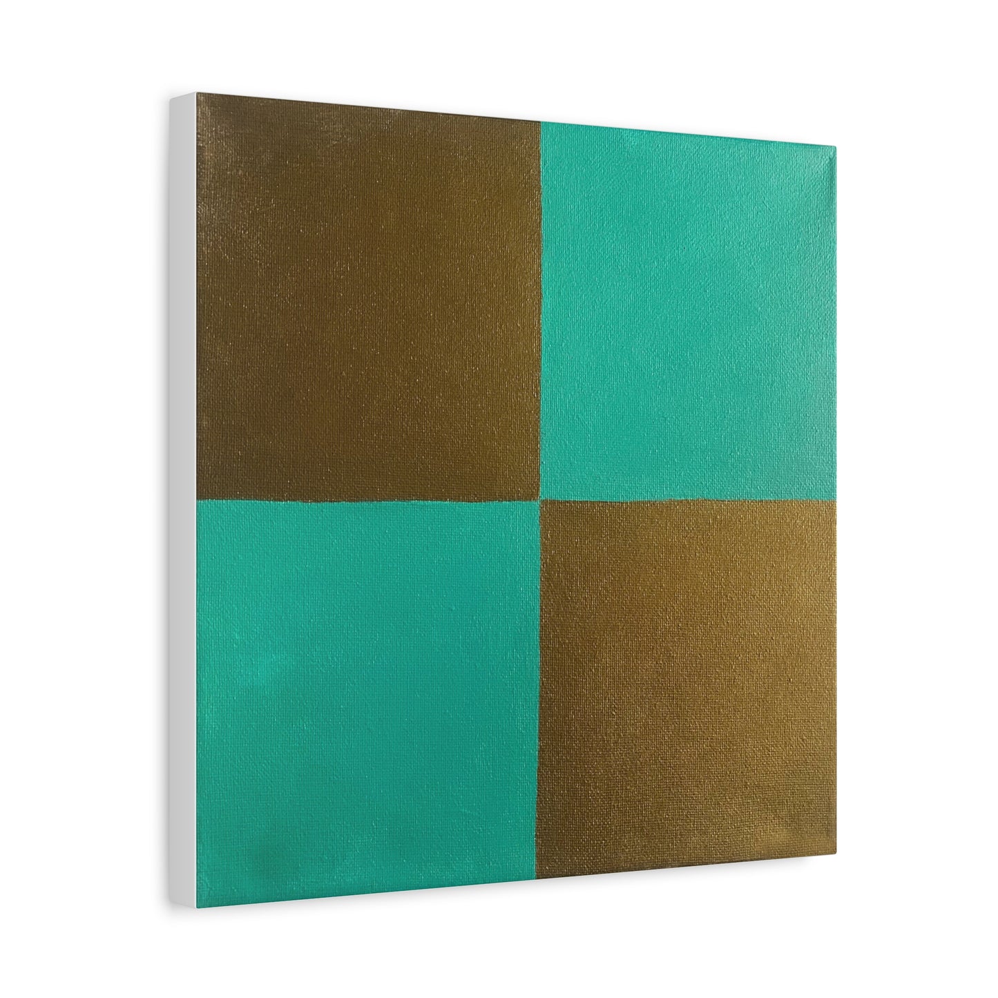 Teal and Gold Wall Decor