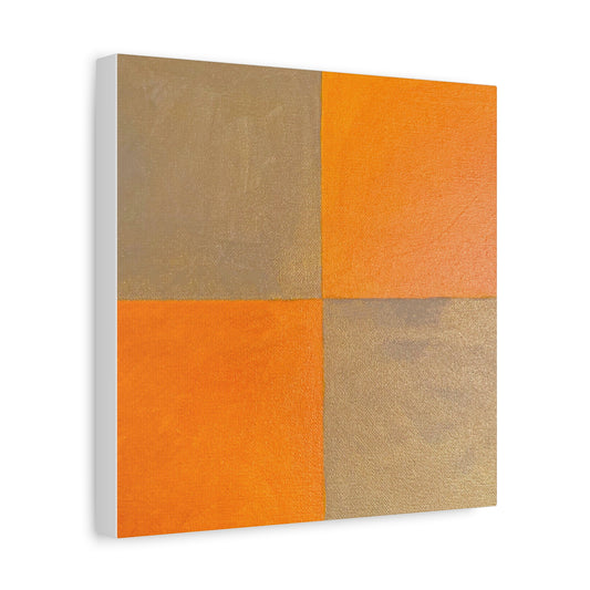 Geometric Autumn Canvas Art
