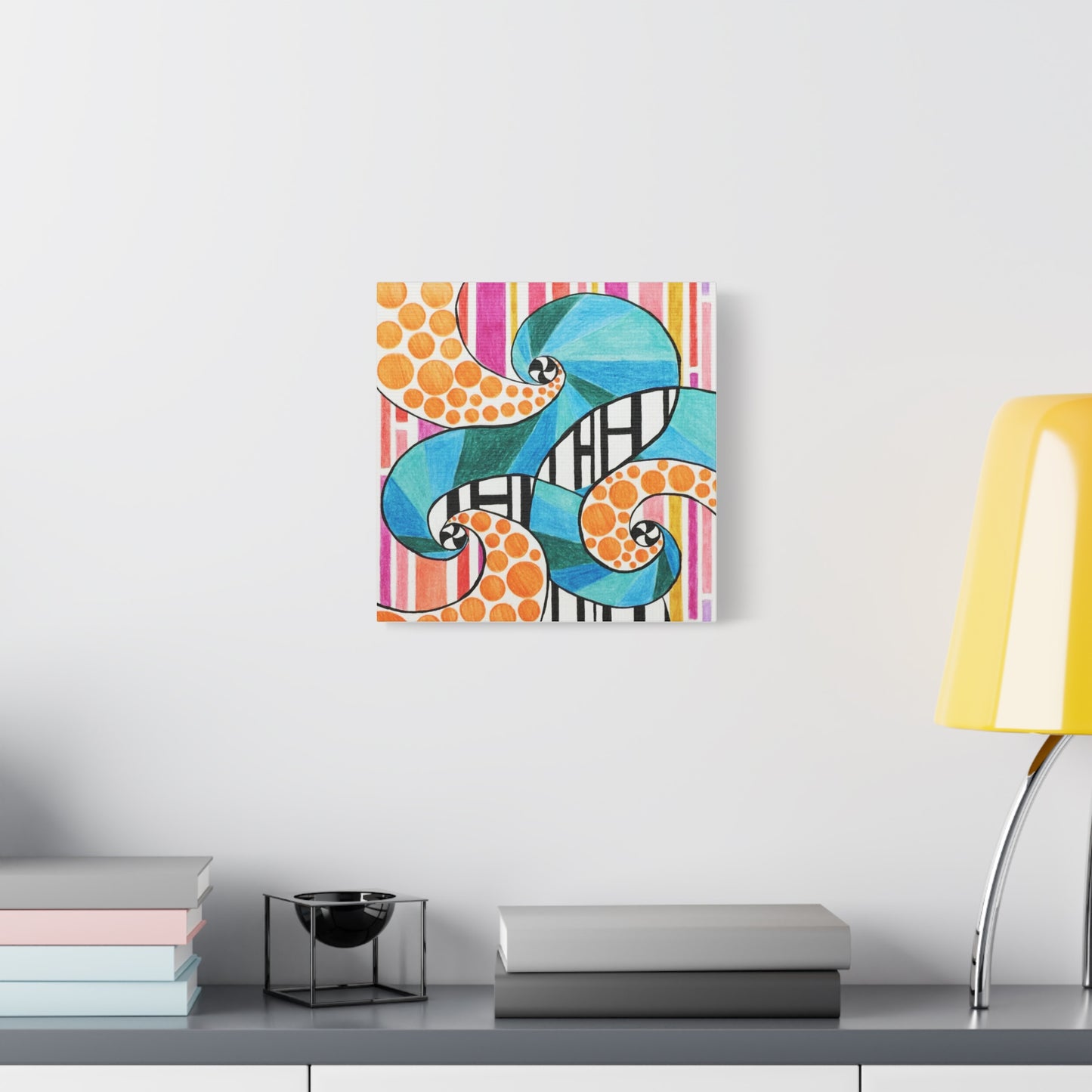 Texture and Swirling Canvas Print