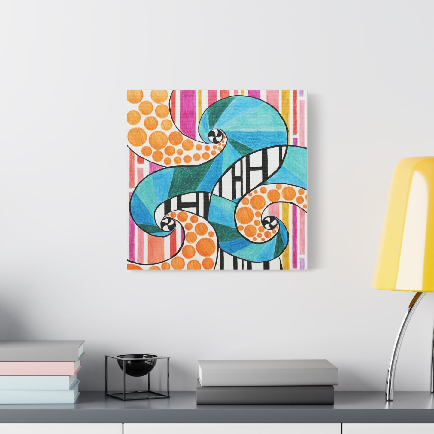 Texture and Swirling Canvas Print