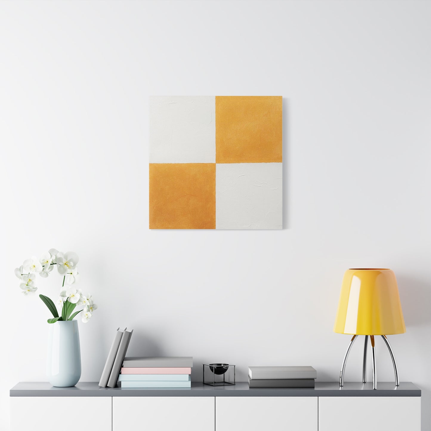 White and Gold Canvas Print