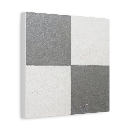 White and Silver Canvas Art